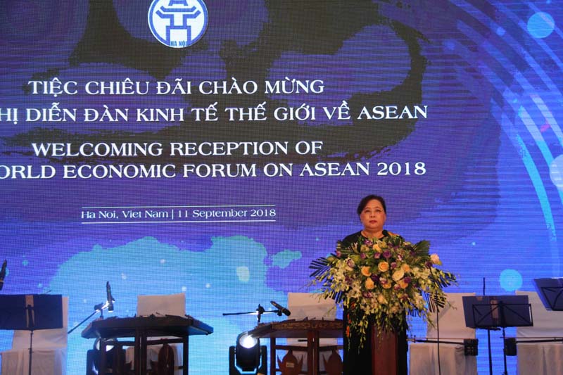 Tiệc chiêu đãi chào mừng Hội nghị diễn đàn kinh tế thế giới ASEAN 2018