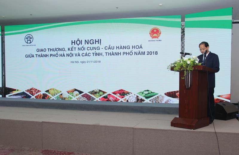 Hội nghị giao thương, kết nối cung - cầu hàng hóa giữa thành phố Hà Nội và các tỉnh, thành phố năm 2018