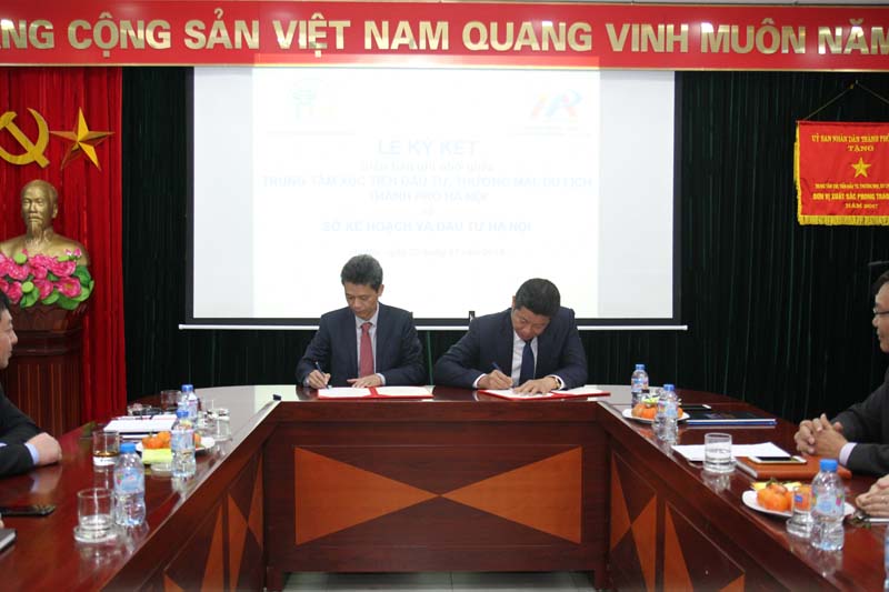 Hội nghị ký bản ghi nhớ, hợp tác giữa Sở Kế hoạch và Đầu tư với HPA.