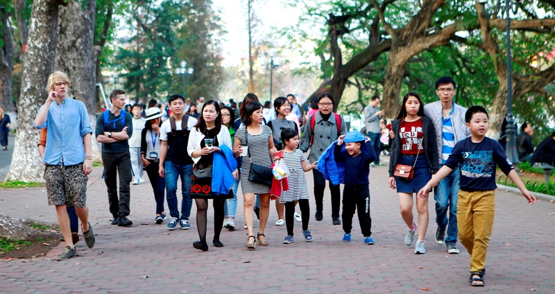 2 tháng đầu năm, khách quốc tế đến Hà Nội tăng 31%