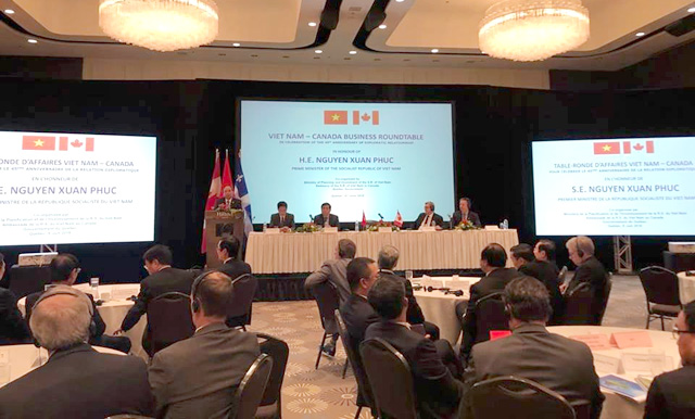Thủ tướng Nguyễn Xuân Phúc giới thiệu cơ hội đầu tư cho các nhà đầu tư Canada