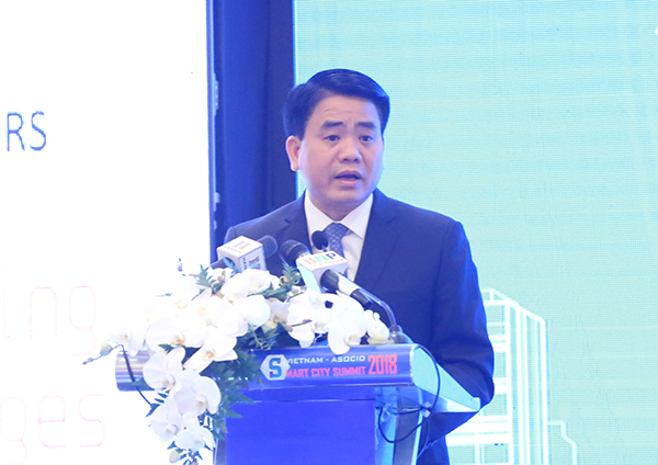 Toàn văn bài phát biểu của Chủ tịch UBND thành phố Hà Nội tại Hội nghị Thượng đỉnh về Thành phố thông minh ASOCIO 2018 - Hà Nội