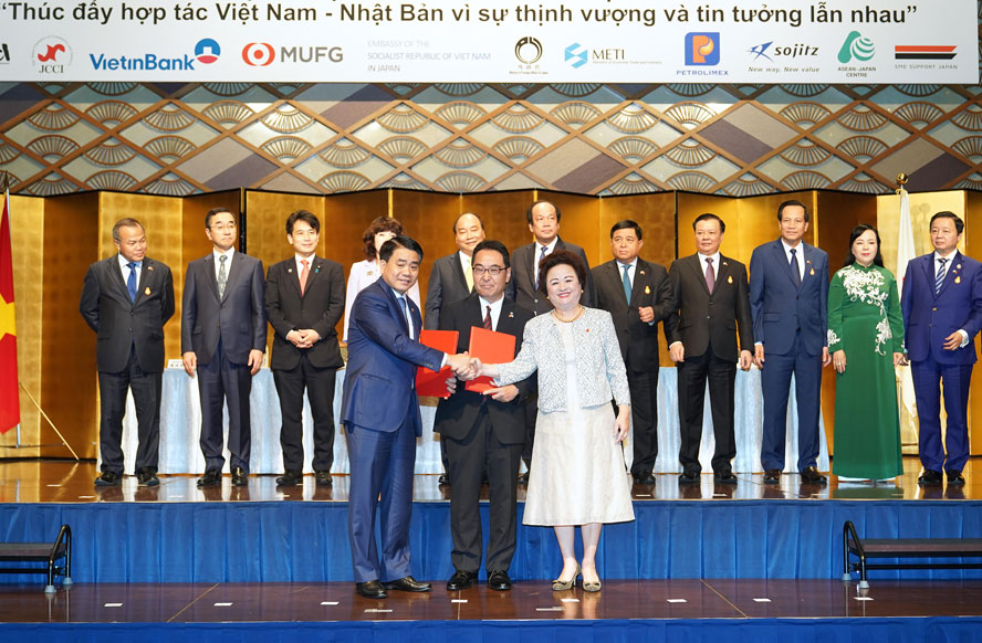 Hà Nội ký kết hợp tác với nhiều doanh nghiệp Nhật Bản