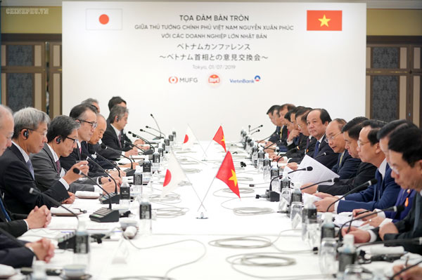 Thủ tướng khuyến khích doanh nghiệp Nhật Bản đầu tư FDI chất lượng cao vào Việt Nam