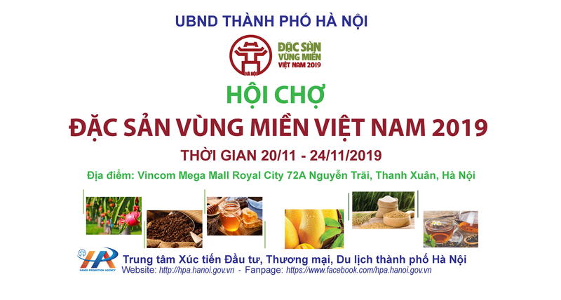 Gần 300 gian hàng sẽ tham gia Hội chợ Đặc sản vùng miền Việt Nam 2019