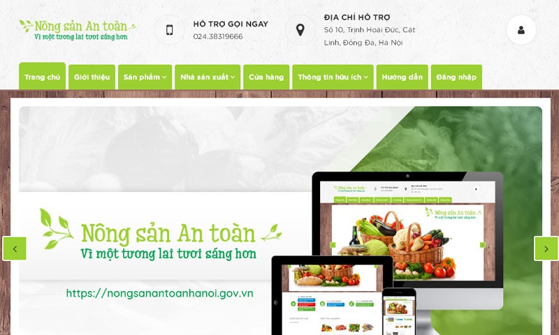 Trang Nông sản an toàn Hà Nội: Kết nối, đưa thực phẩm sạch tới bàn ăn