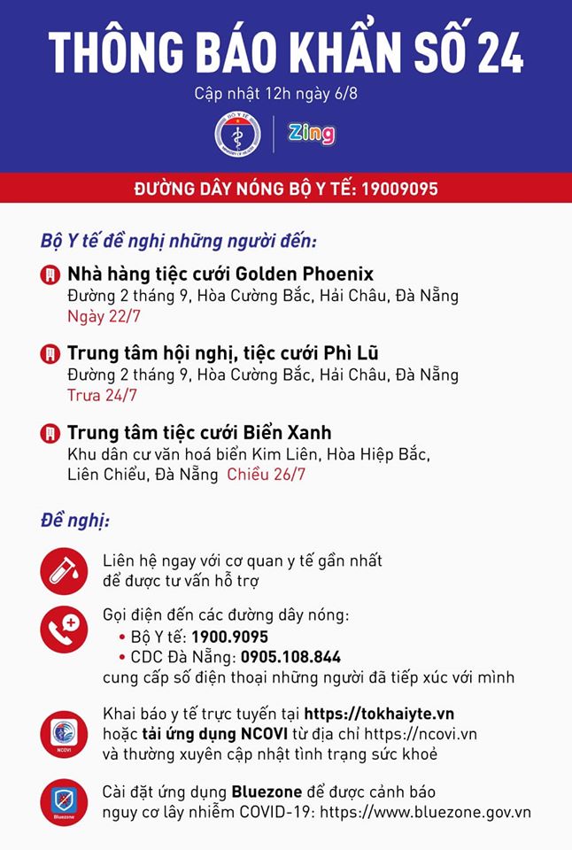 THÔNG BÁO KHẨN SỐ 24
