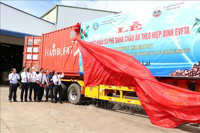Lô cà phê Việt Nam đầu tiên được xuất sang châu Âu theo Hiệp định EVFTA