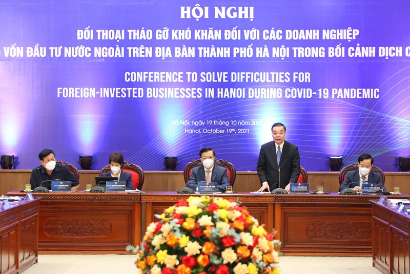 Chủ tịch Hà Nội: Cam kết đồng hành, hỗ trợ doanh nghiệp vượt qua khó khăn