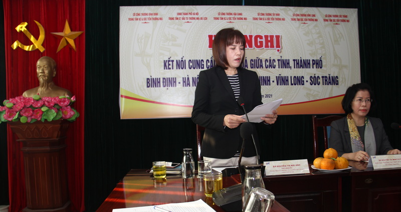 Hội nghị giao thương, kết nối cung cầu hàng hóa các tỉnh, thành phố Bình Định - Hà Nội - Hậu Giang - Tây Ninh - Vĩnh Long - Sóc Trăng năm 2021.