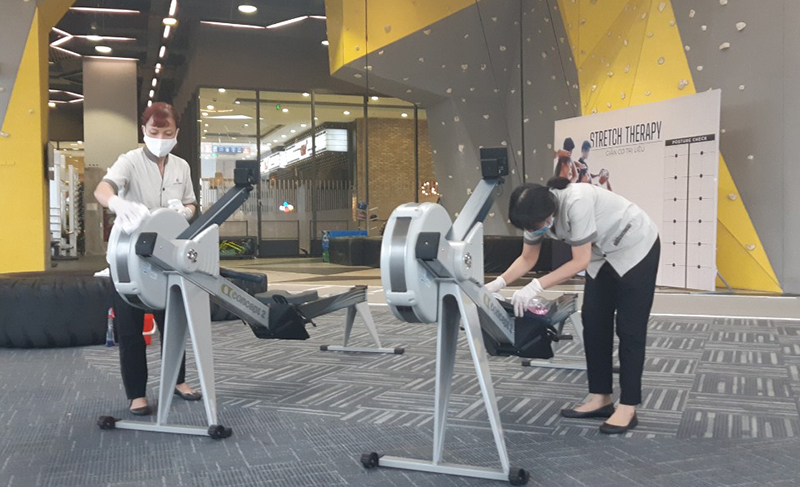 Quận Đống Đa: Các rạp chiếu phim, phòng gym chấp hành nghiêm việc đóng cửa để phòng chống dịch Covid-19