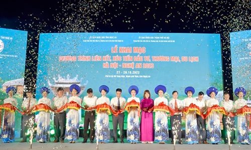 Khai mạc Chương trình liên kết, xúc tiến đầu tư, thương mại, du lịch Hà Nội - Nghệ An 2023 
